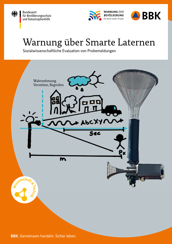 Titelbild der Publikation Warnung über Smarte Laternen – Sozialwissenschaftliche Evaluation von Probemeldungen (Teil 2)