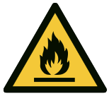 Symbol: Warnung vor Feuer