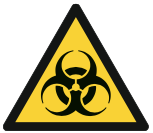 Symbol: Warnung vor Krankheitserregern