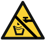 Symbol: Warnung vor Trinkwasser-Ausfall